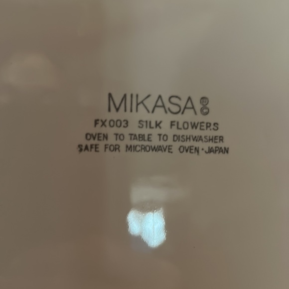 Vintage Mikasa “Silk Flowers” Round 12” Cake Plate - Picture 3 of 5